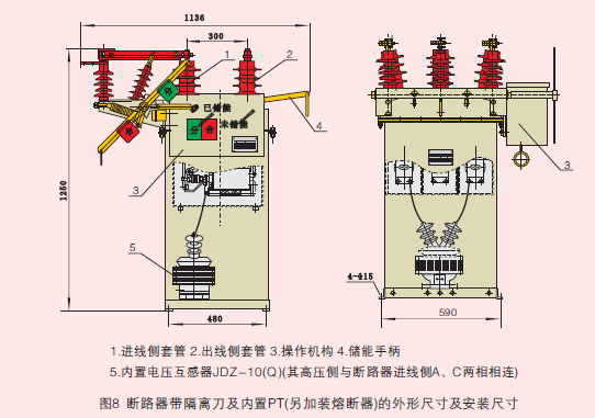 智能分界开关尺寸图